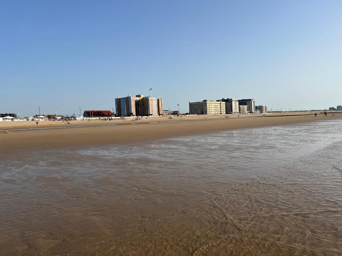 Frontaal Zeezicht In Appartement De Strandjutter Oostende Exterior foto